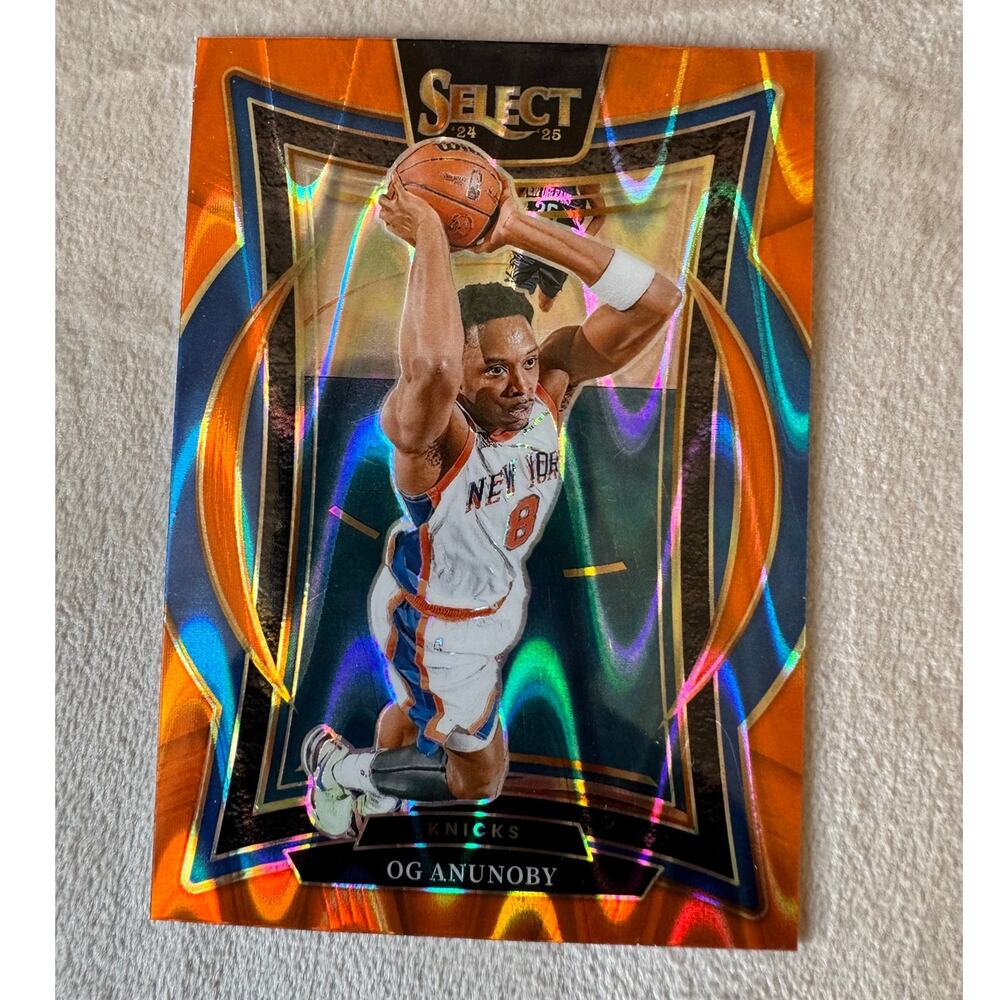 OG Anunoby Orange Prizm Concourse #11 – 2024-25 Panini Select Knicks